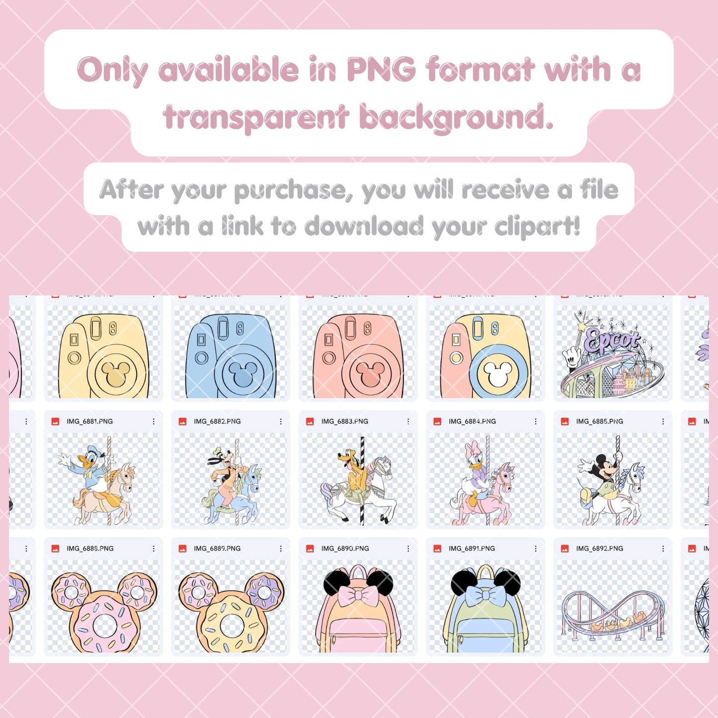 Mickey Clipart Pastel | Disney Trip Clipart
