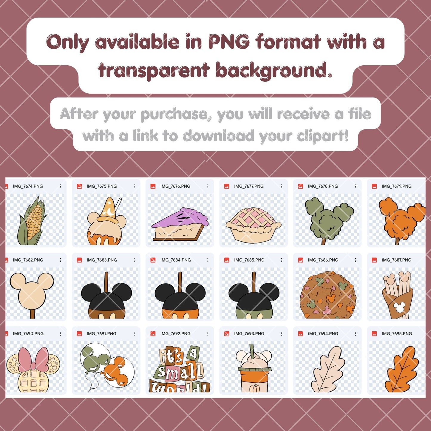 Autumn Clipart Pastel | Disney Trip Clipart