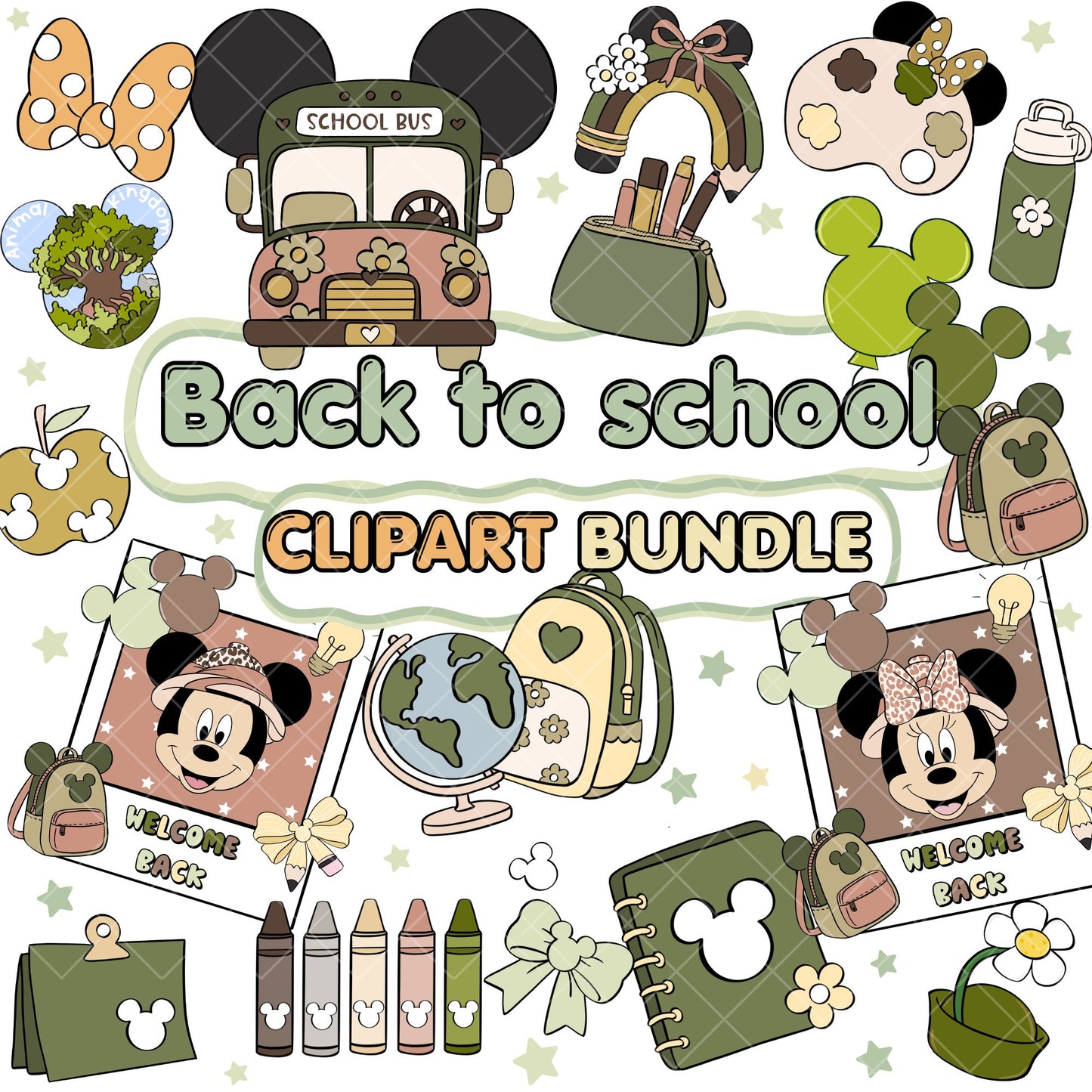 Back to School Clipart | Disney Trip Clipart