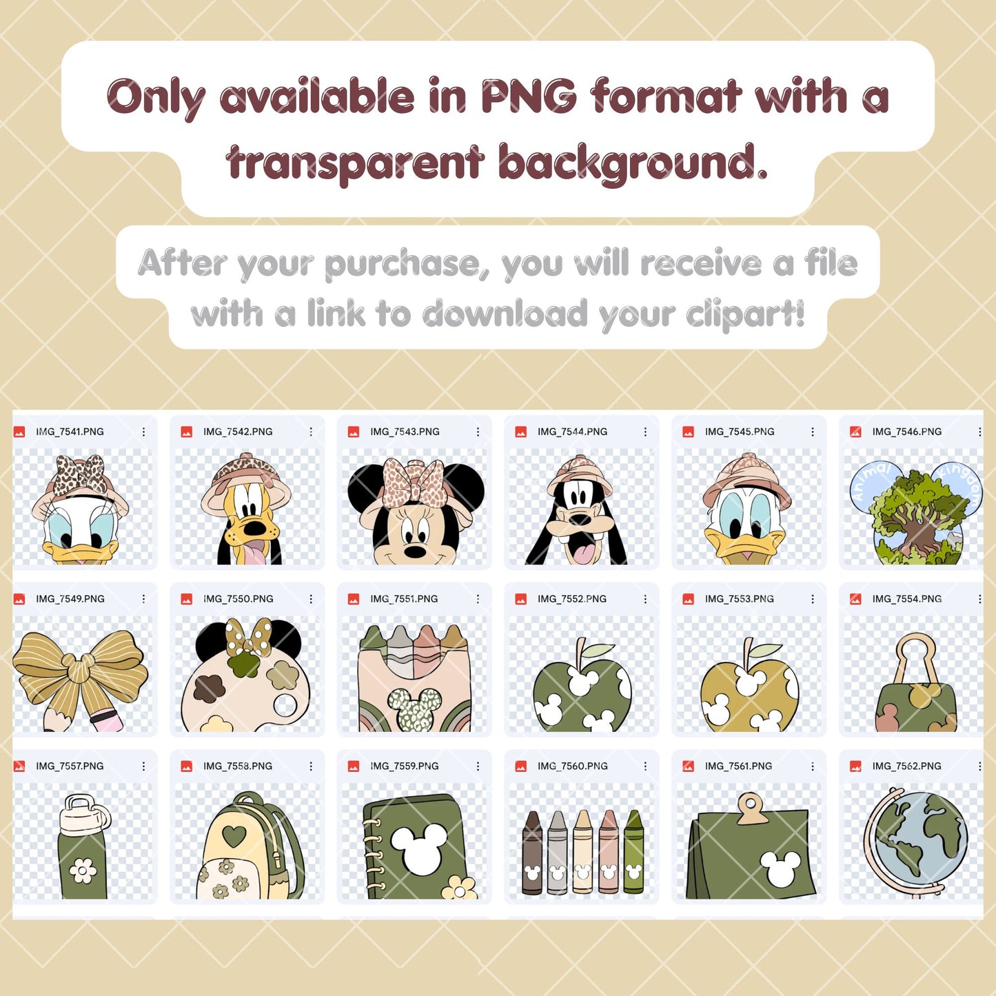 Back to School Clipart | Disney Trip Clipart