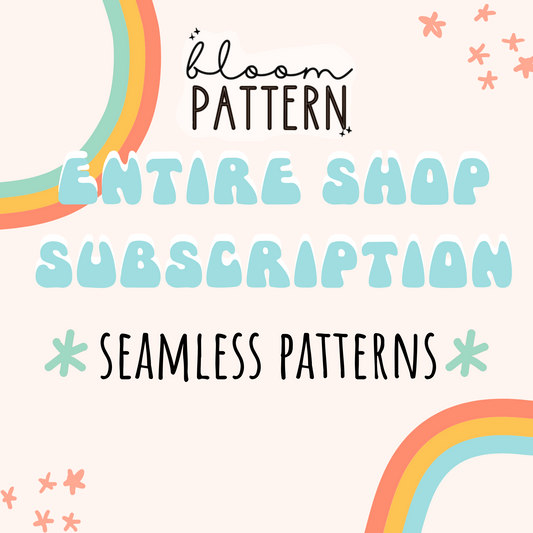 Bloom drive subscription - Seamless patterns