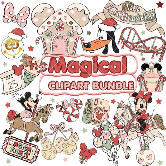 Pastel Christmas Clipart Pastel | Disney Trip Clipart