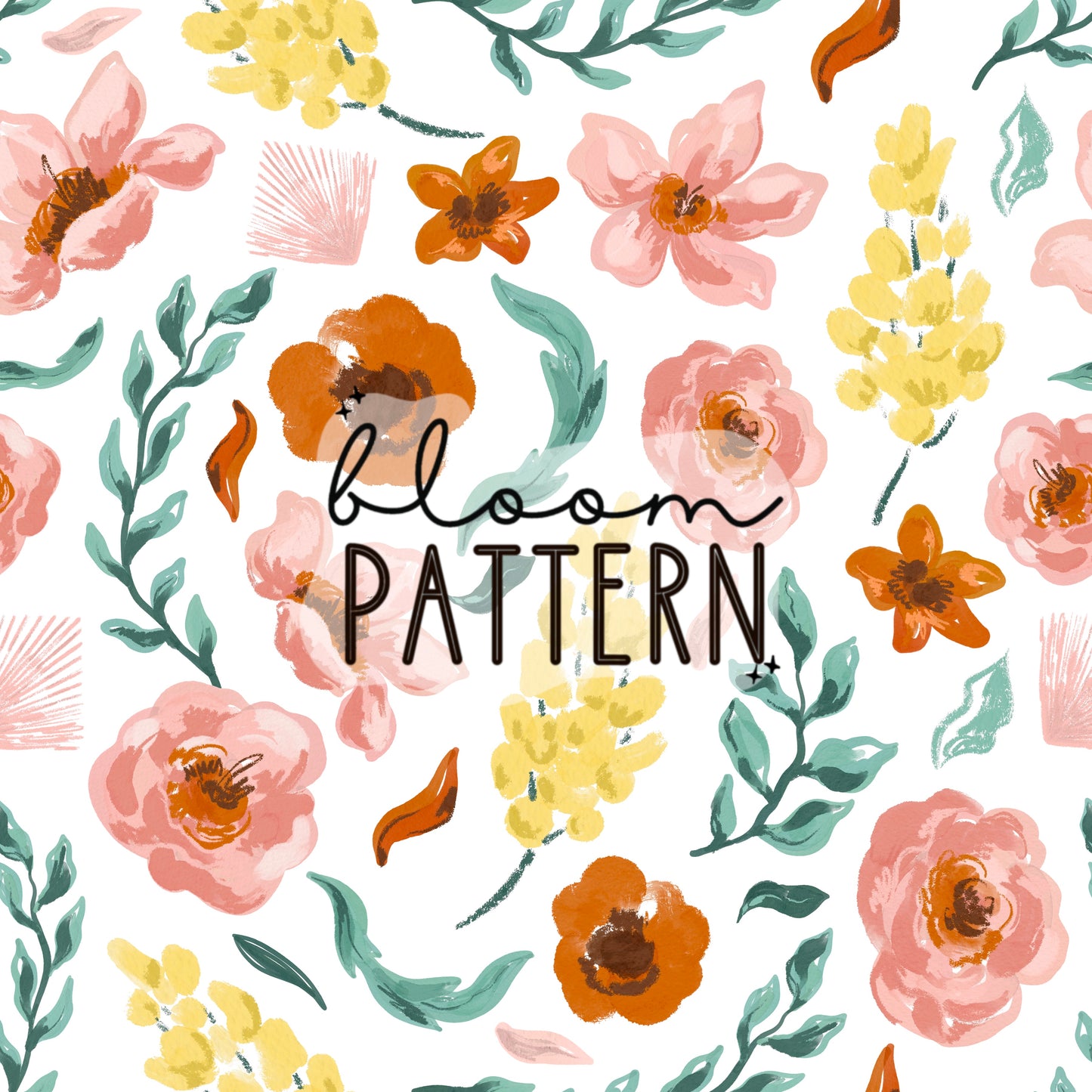 Autumn Flower Seamless Pattern
