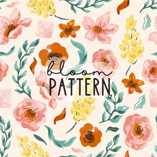 Autumn Flower Seamless Pattern