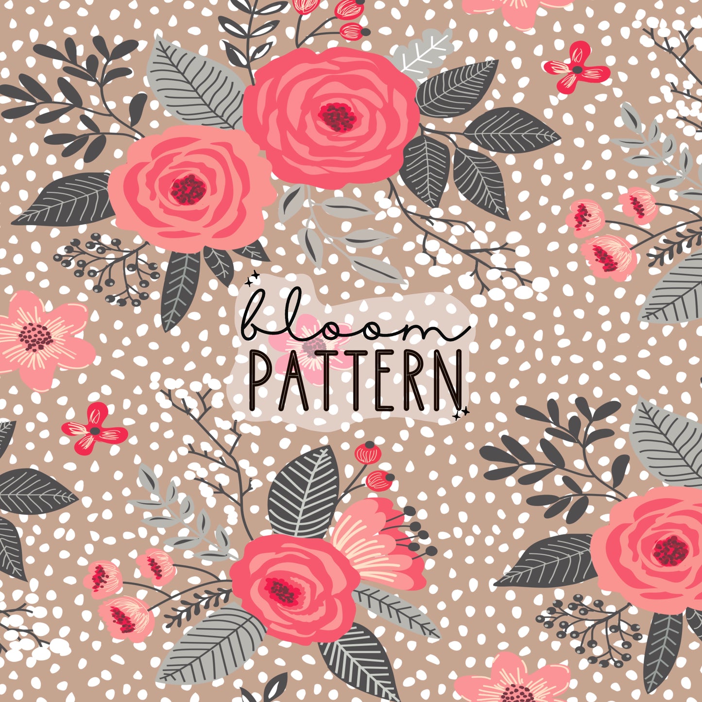 Boho Flower Seamless Pattern