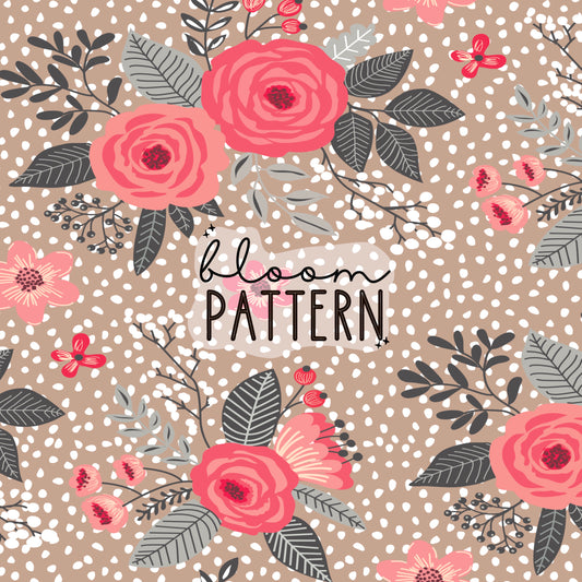 Boho Flower Seamless Pattern