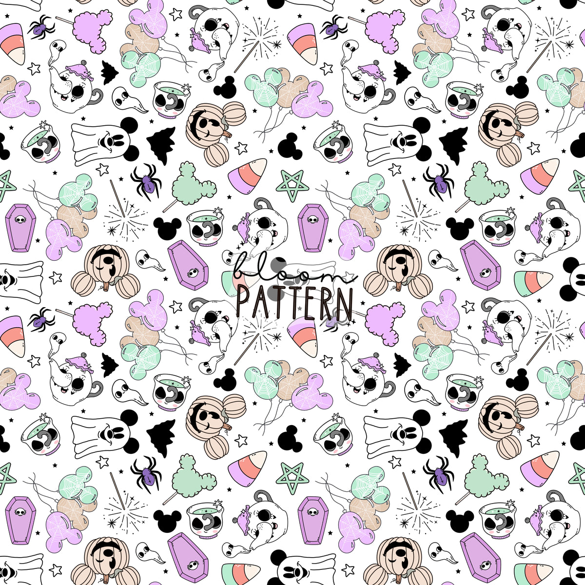 Spoook Pattern Halloween Spooky Seamless Pattern – Bloom Patterns