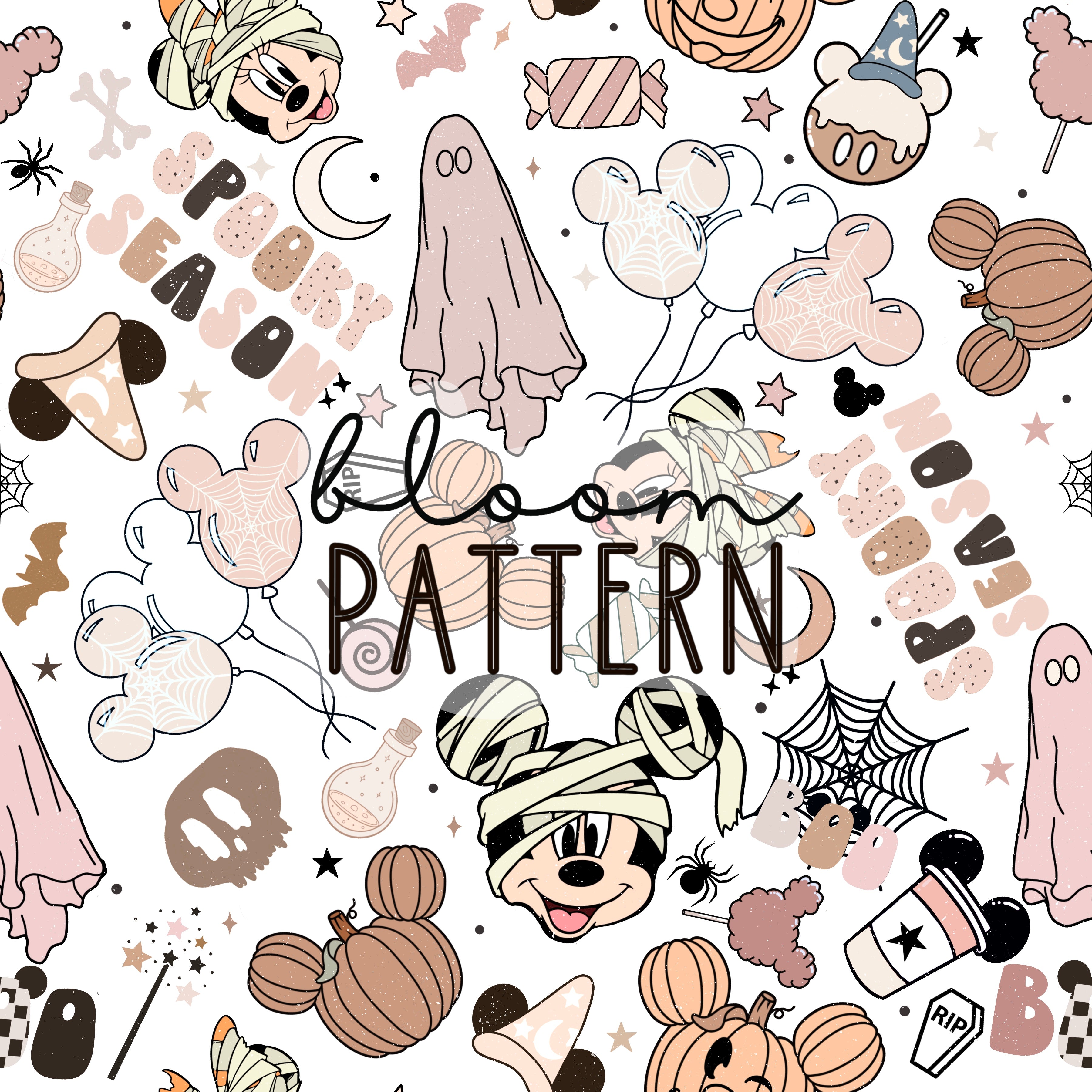 Halloween Spooky Seamless Pattern – Bloom Patterns