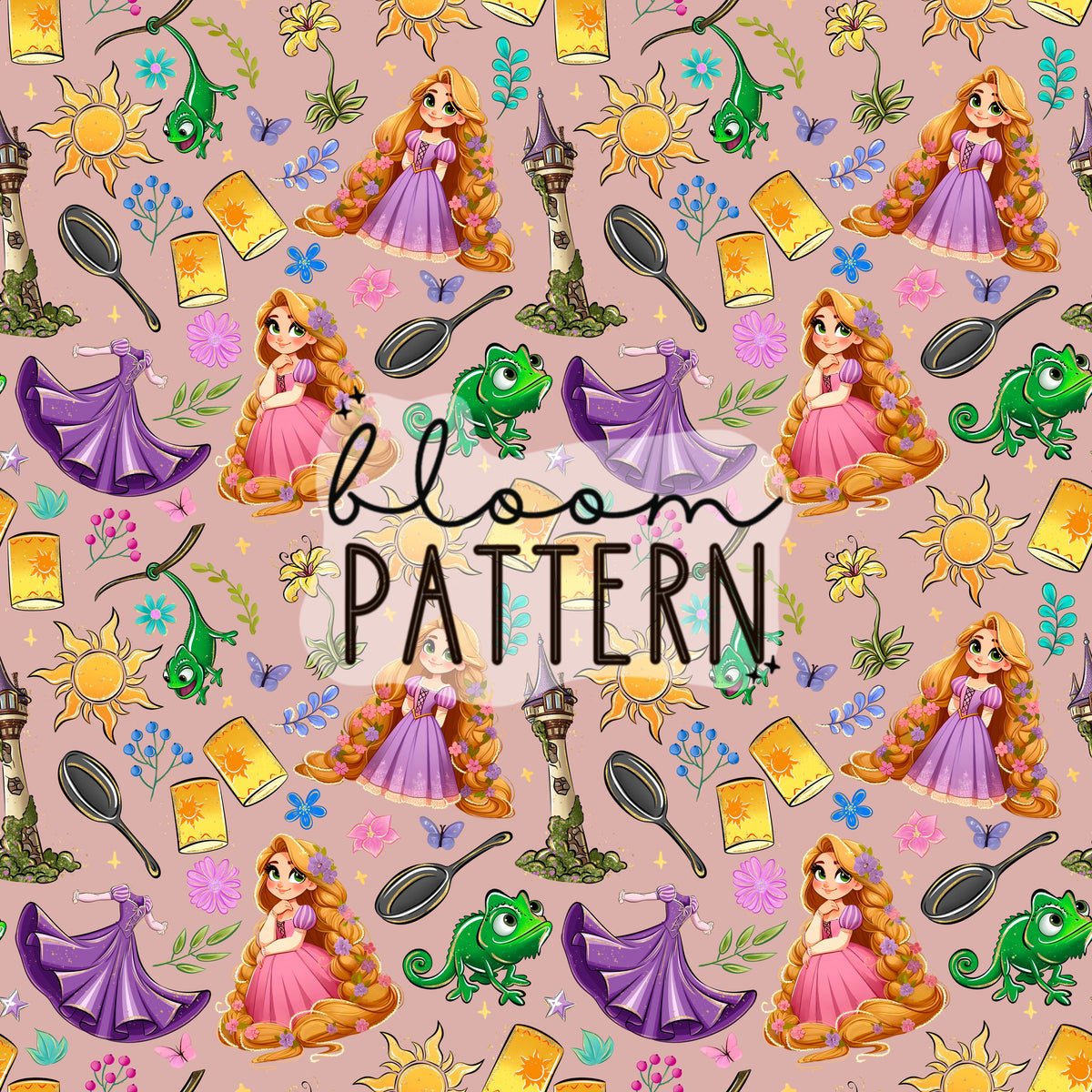 Tangled Movie Pattern Tangled Princess Seamless Pattern – Bloom Patterns