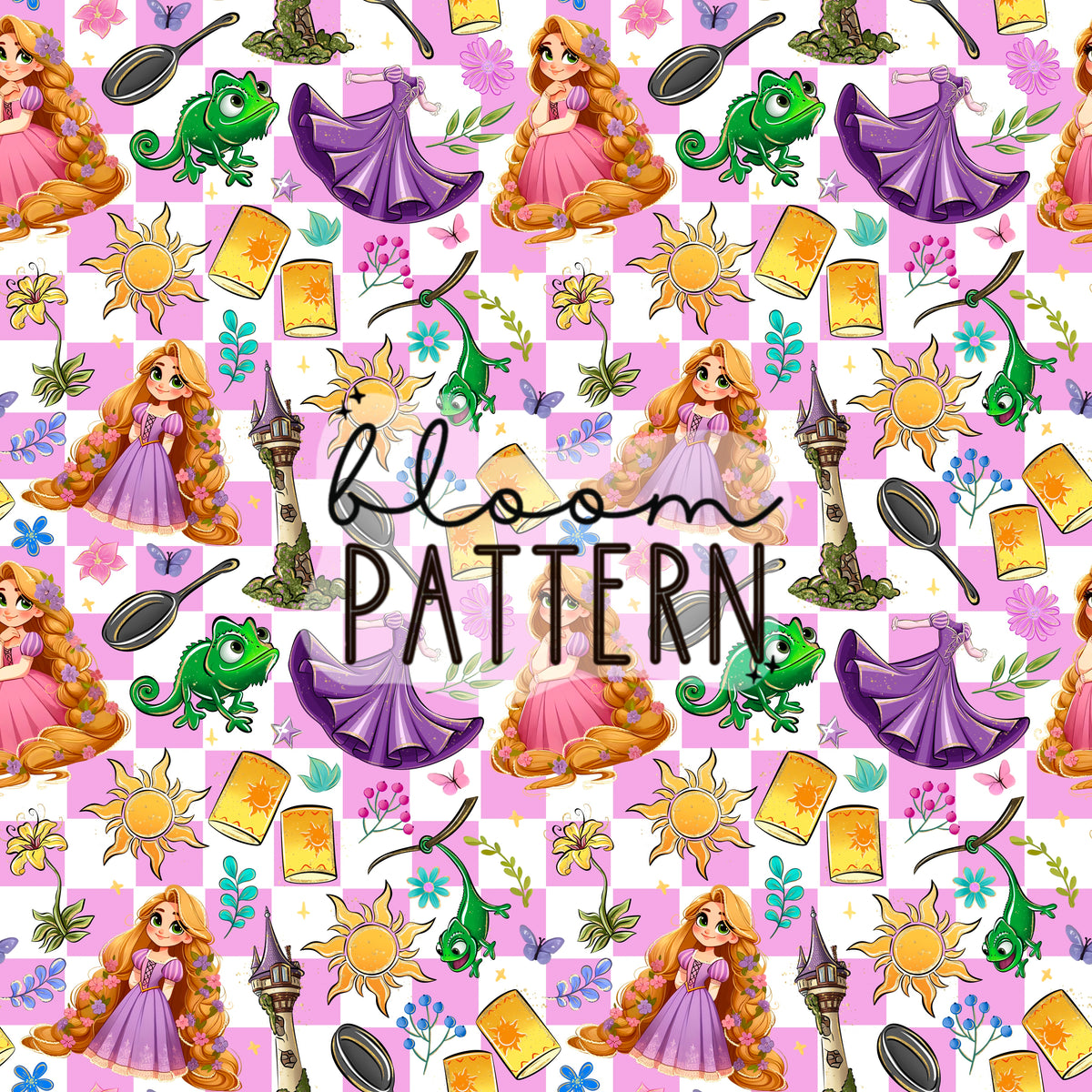 Tangled Movie Pattern Tangled Princess Seamless Pattern – Bloom Patterns