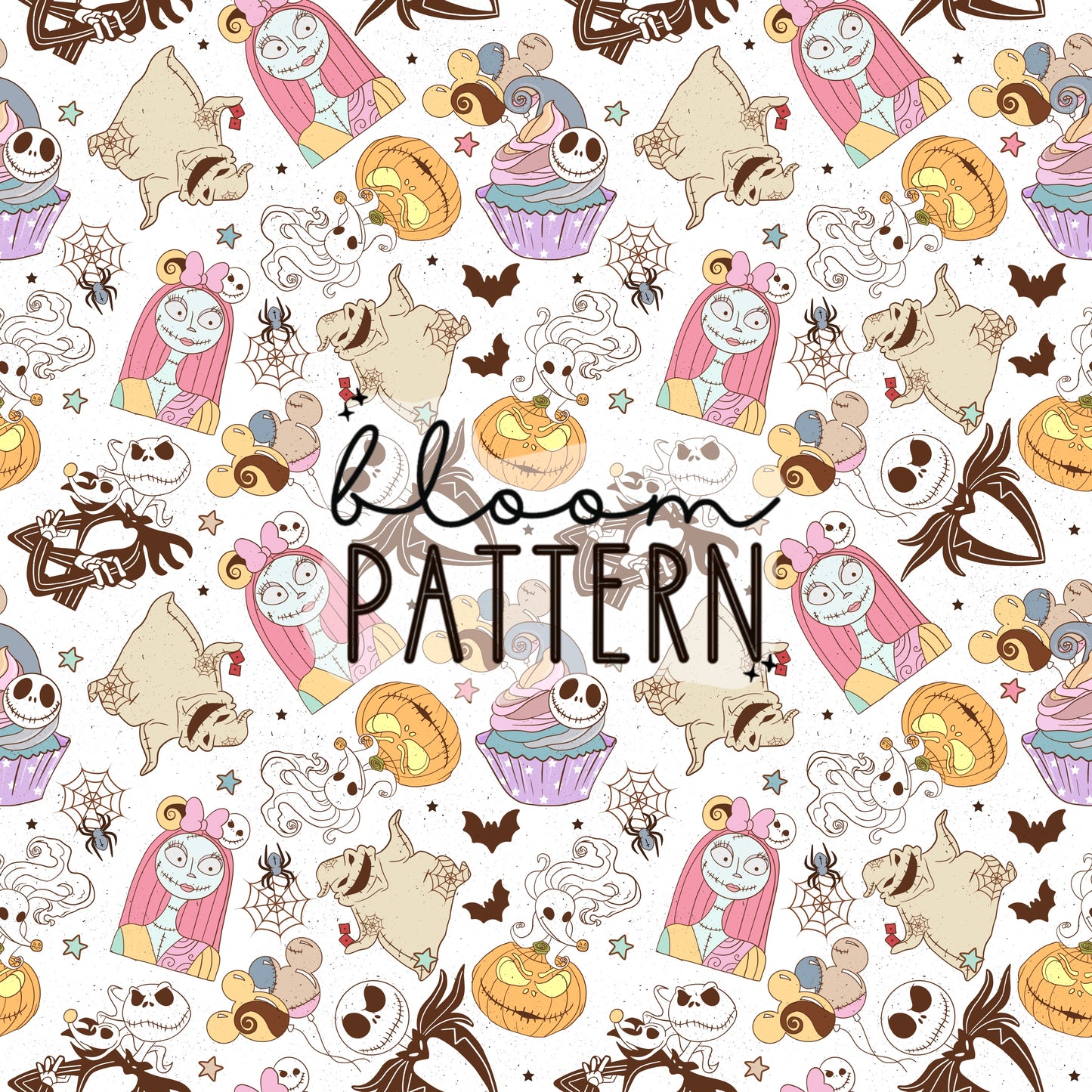 Halloween Spooky Jack Seamless Pattern