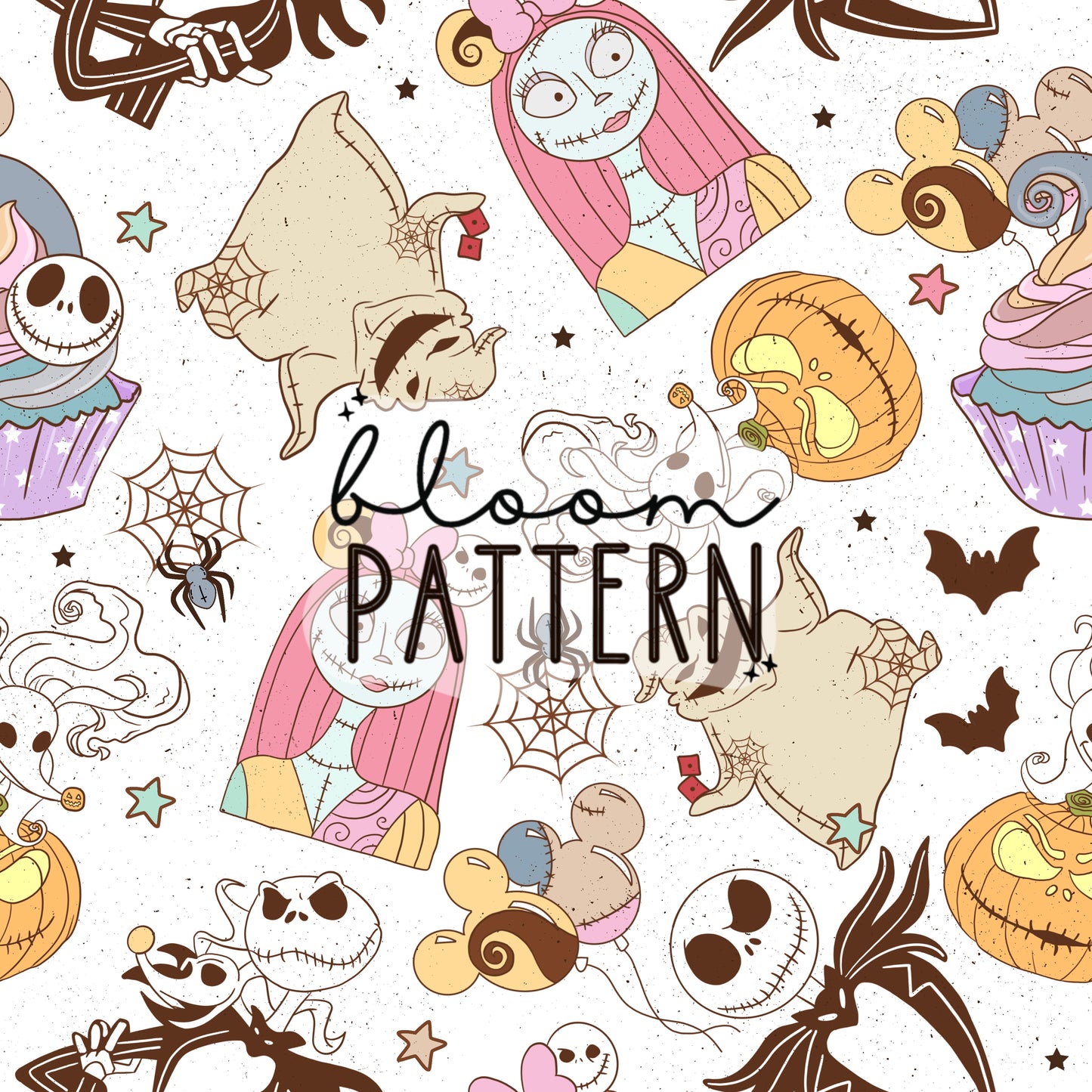 Halloween Spooky Jack Seamless Pattern