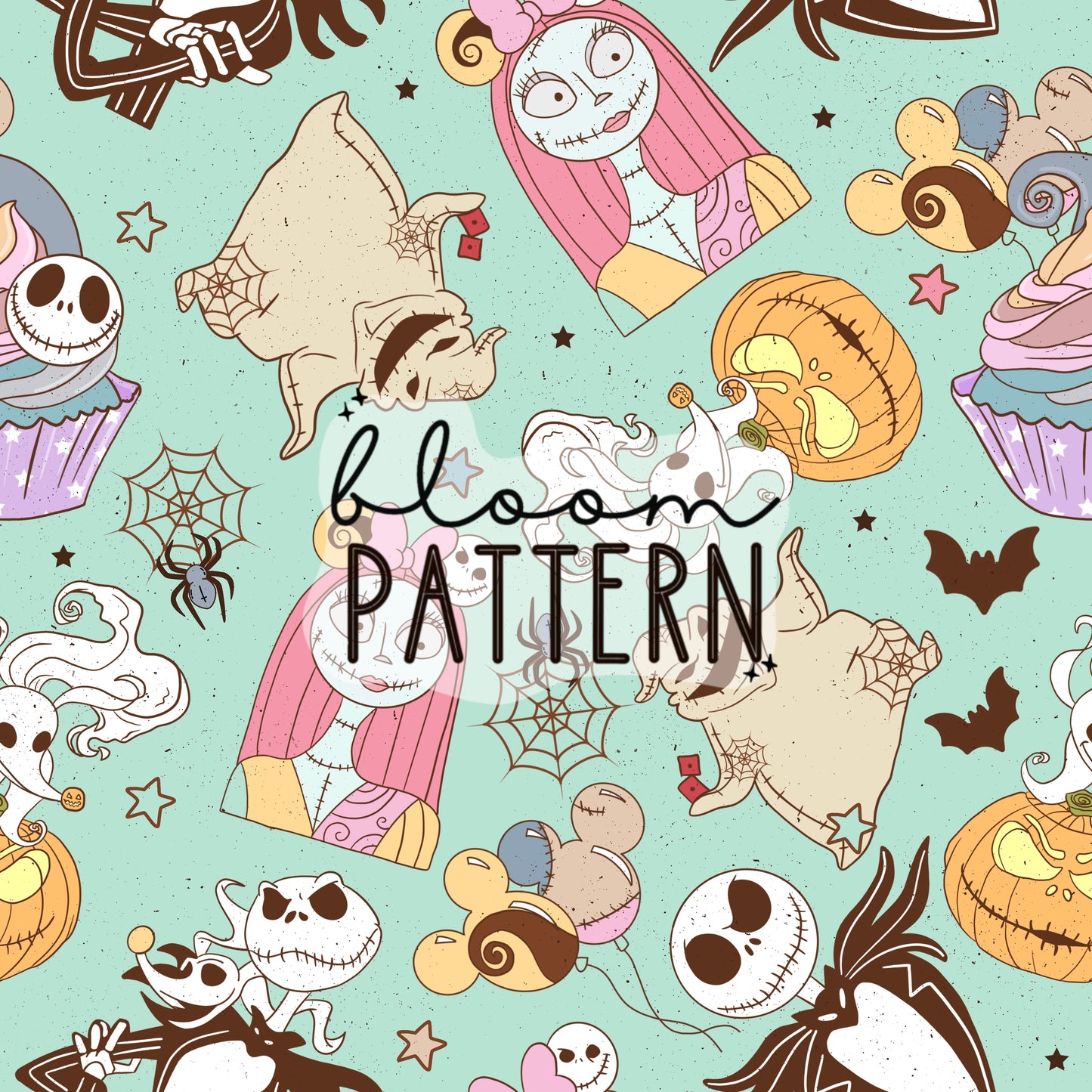 Halloween Spooky Jack Seamless Pattern