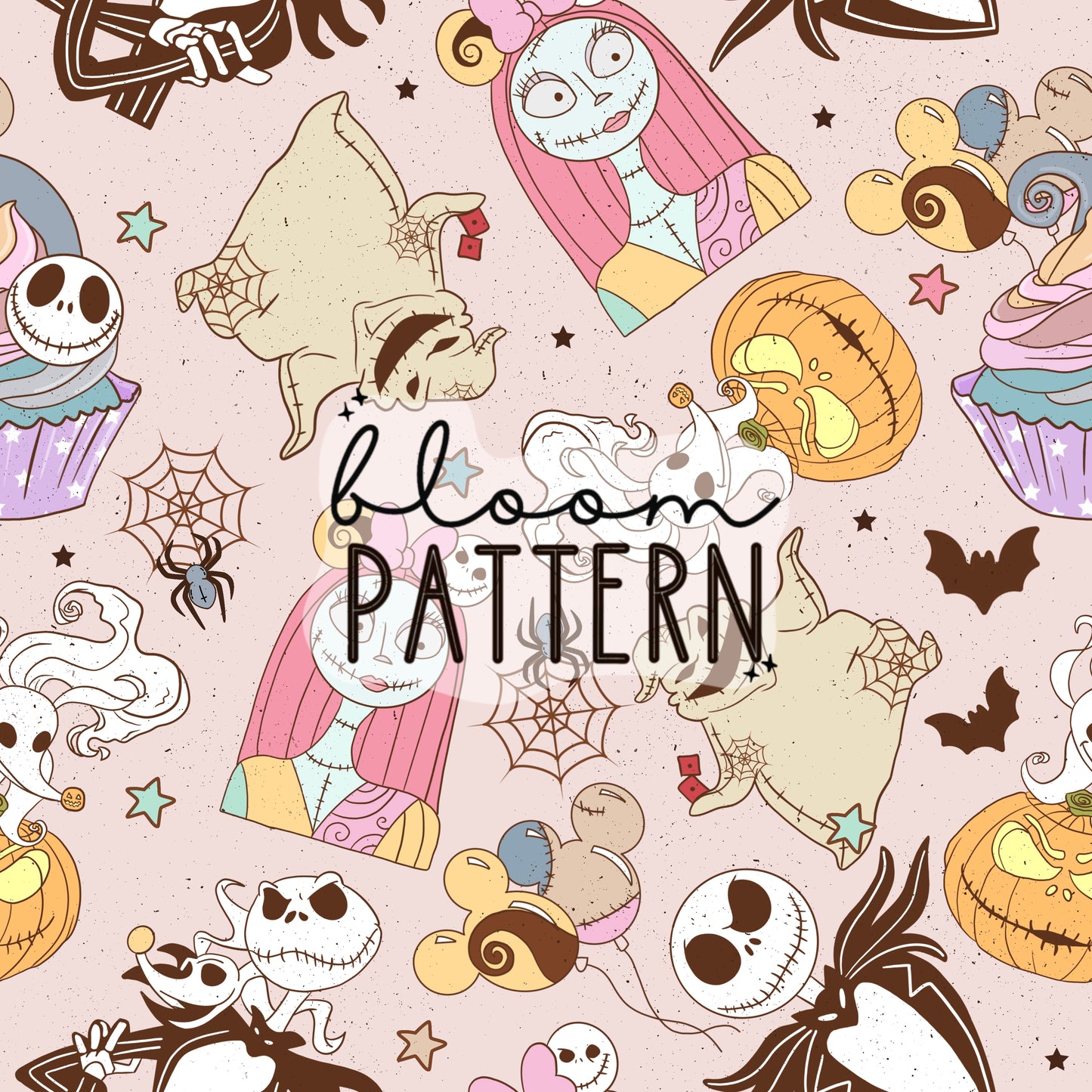 Halloween Spooky Jack Seamless Pattern