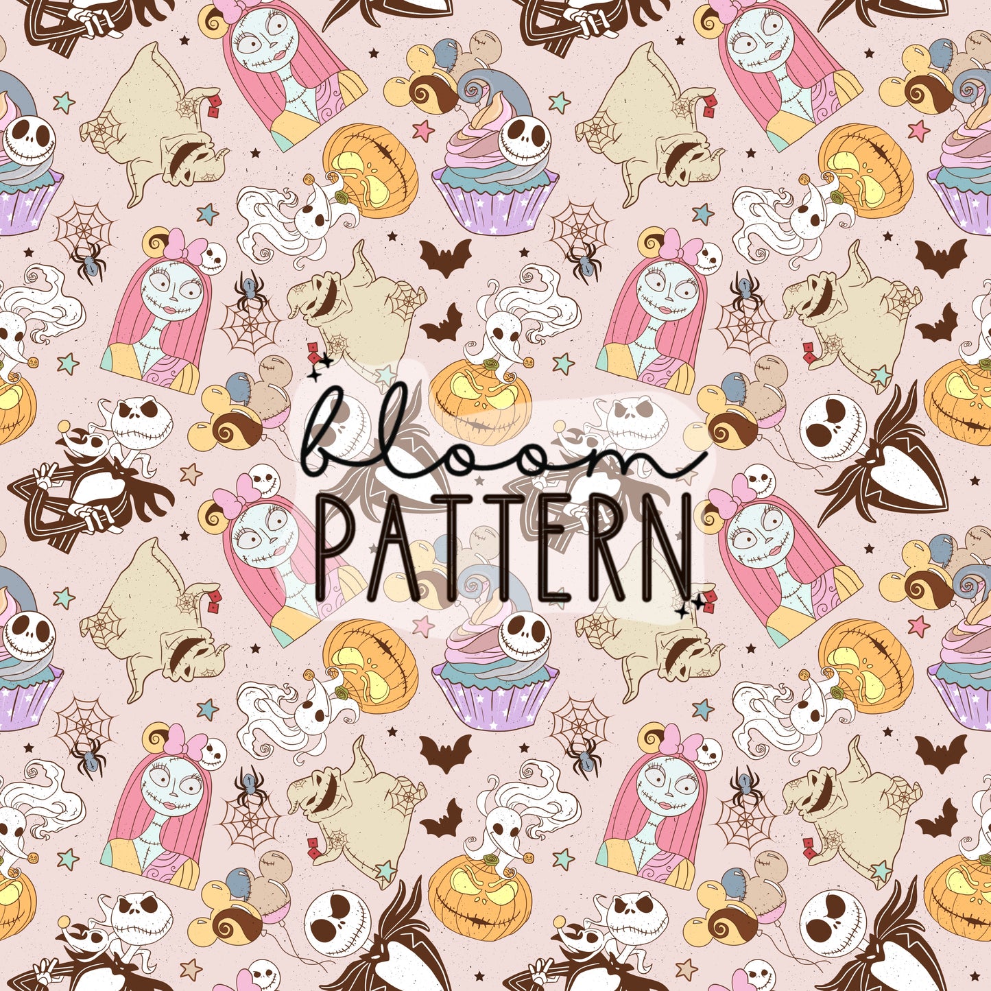 Halloween Spooky Jack Seamless Pattern