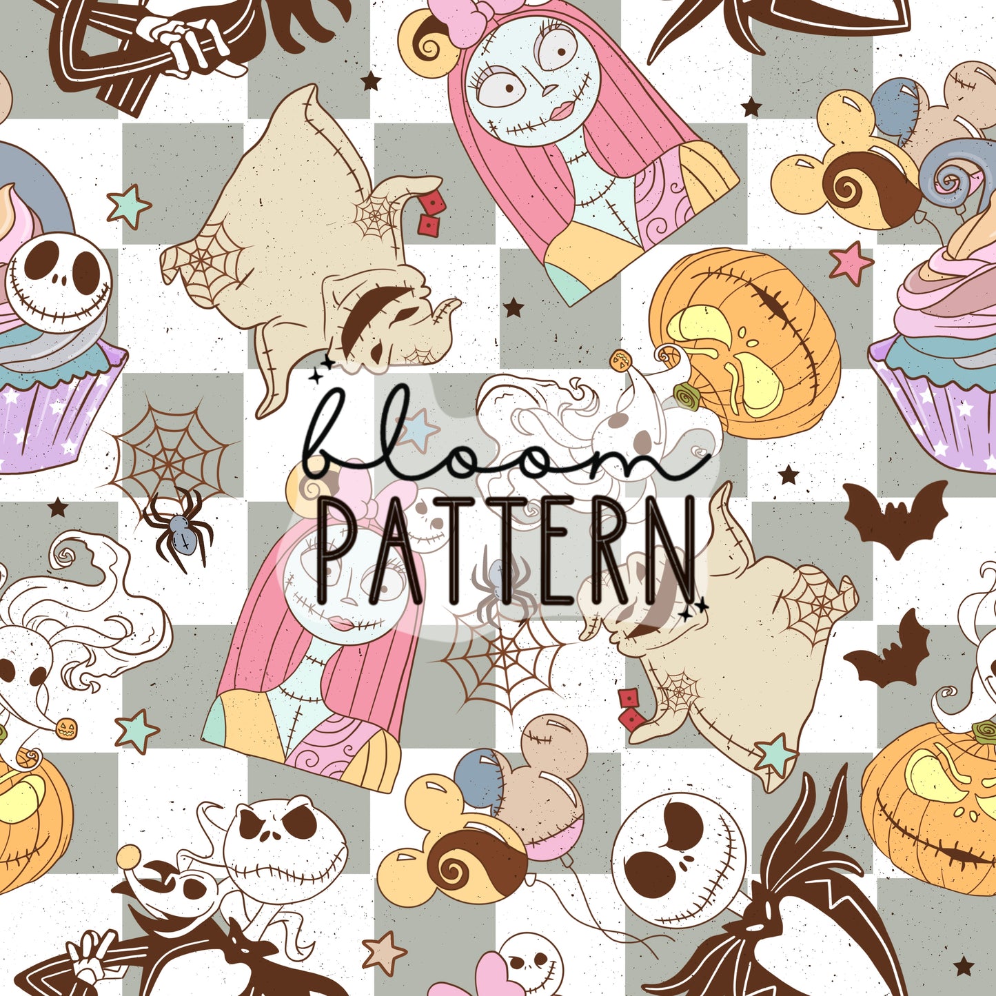 Halloween Spooky Jack Seamless Pattern