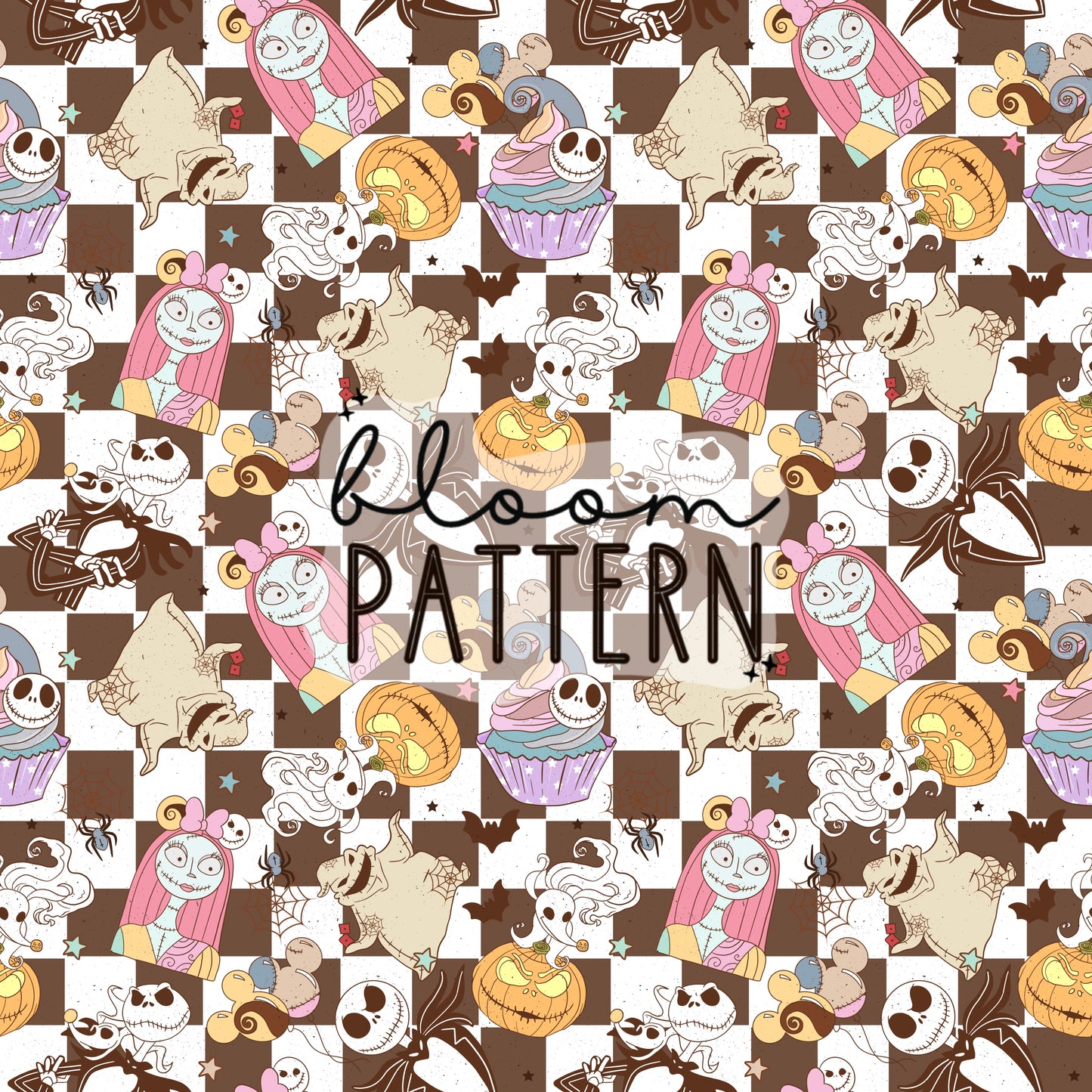 Halloween Spooky Jack Seamless Pattern