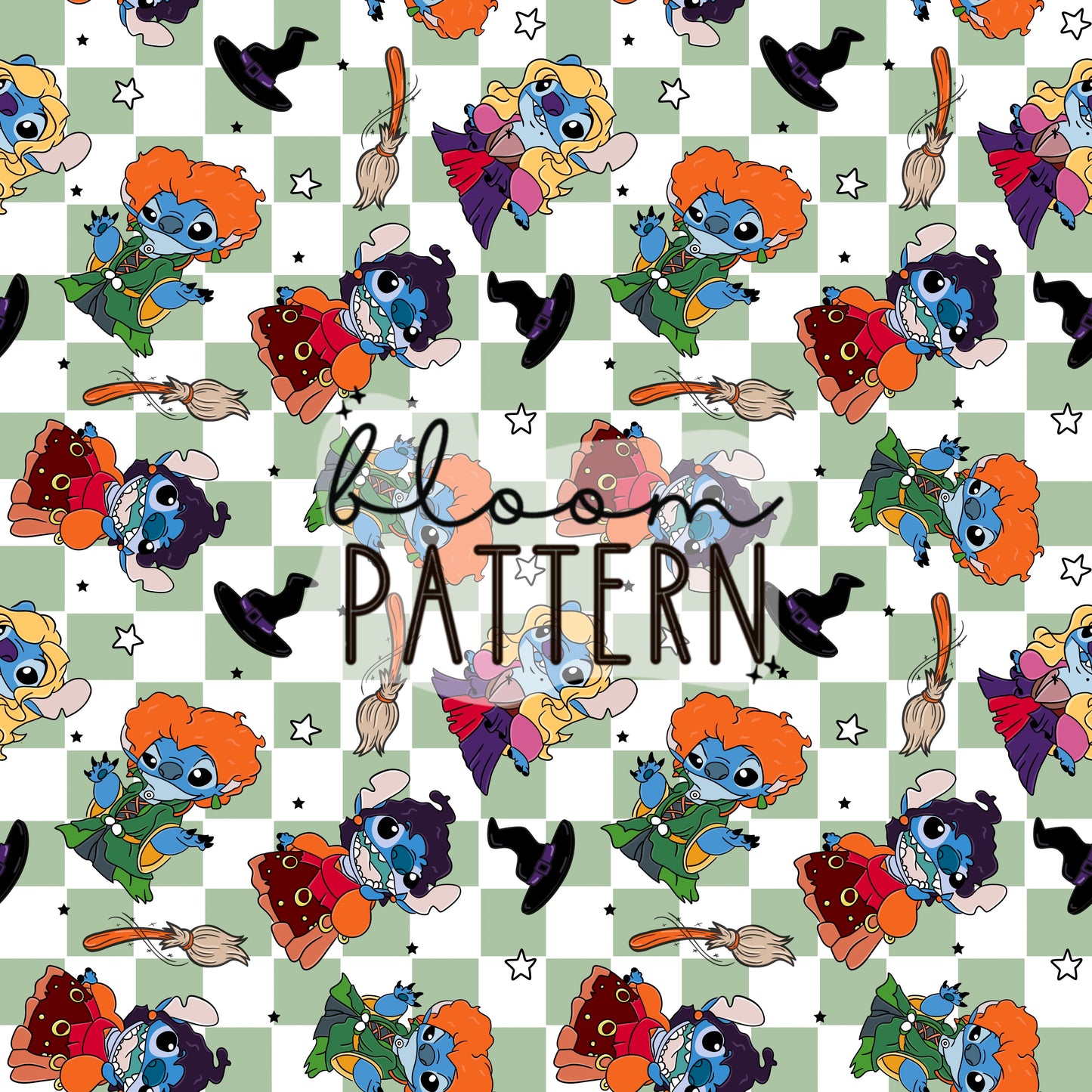 Hocus Pocus Halloween Seamless Pattern