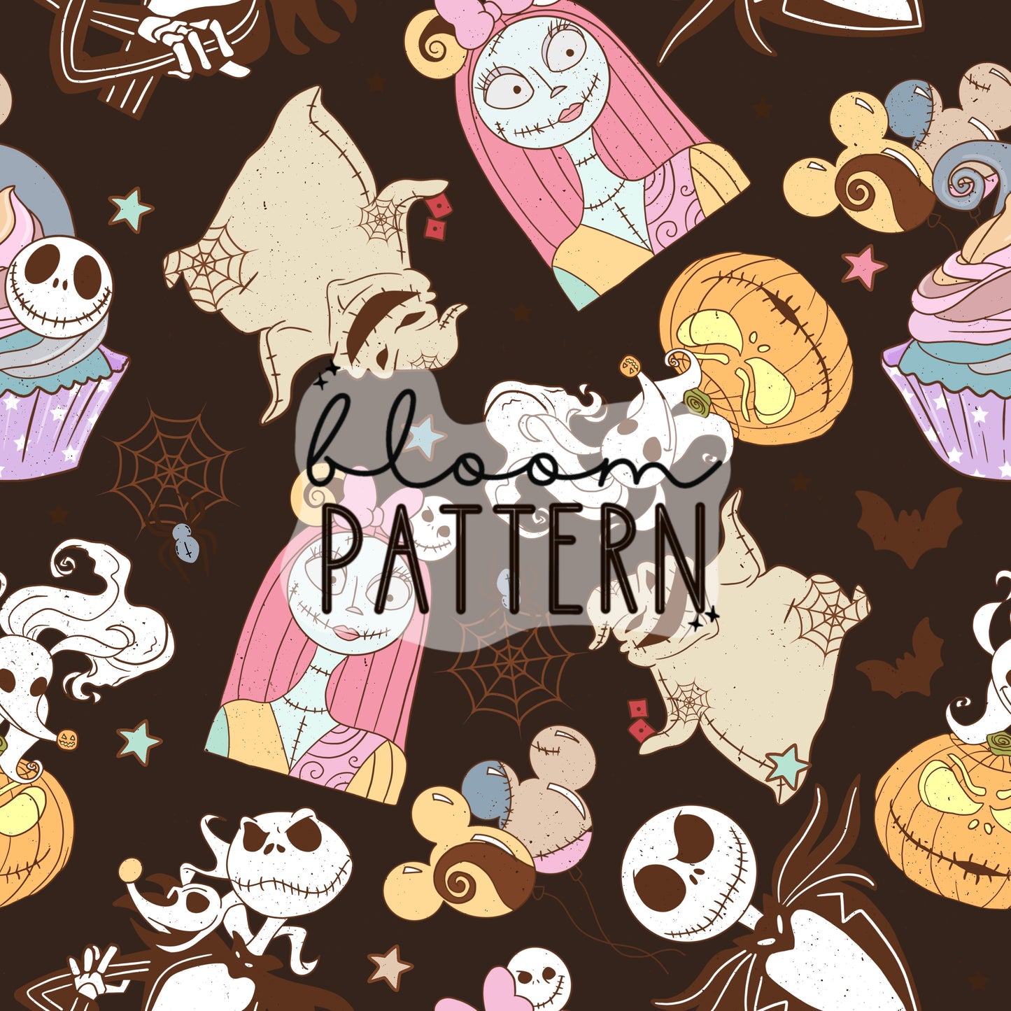 Halloween Spooky Jack Seamless Pattern