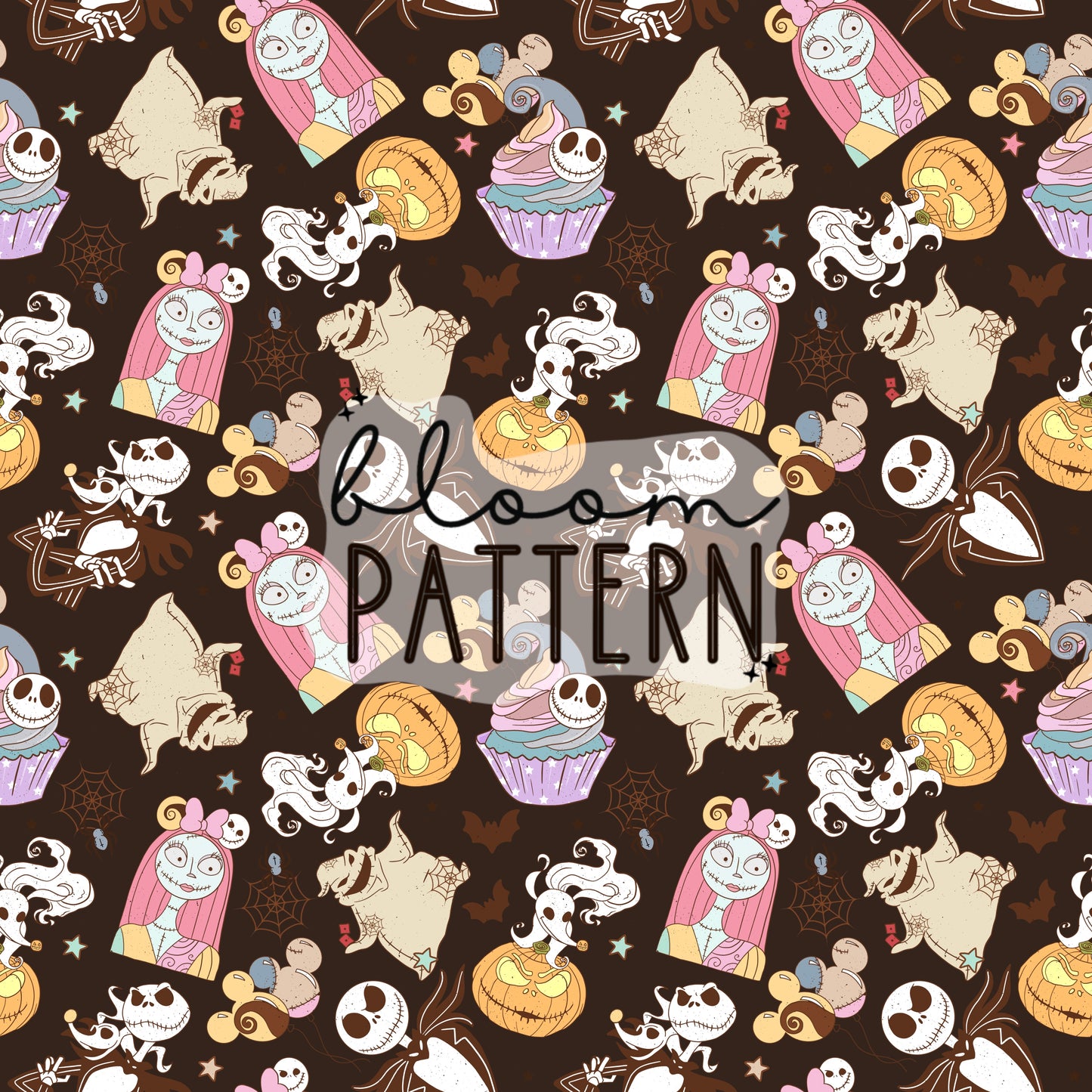 Halloween Spooky Jack Seamless Pattern