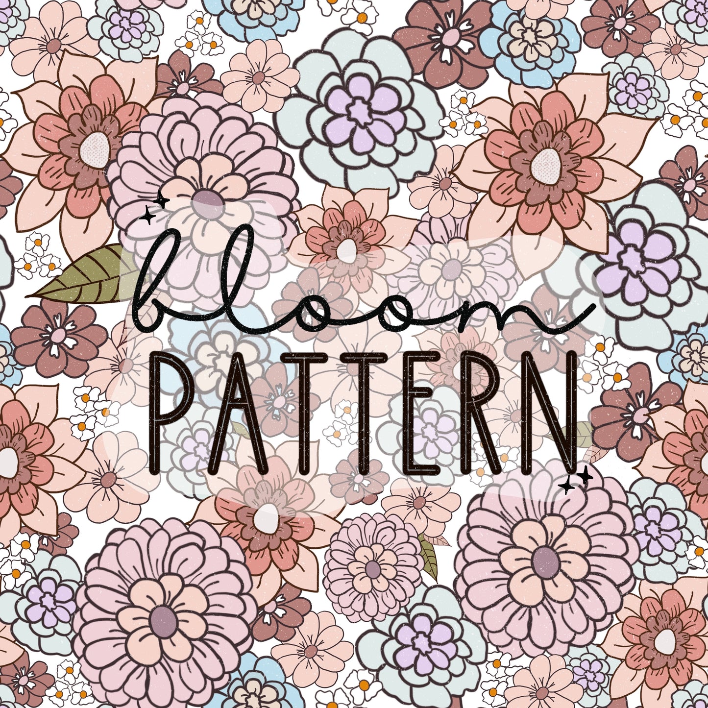 Boho Flower Seamless Pattern