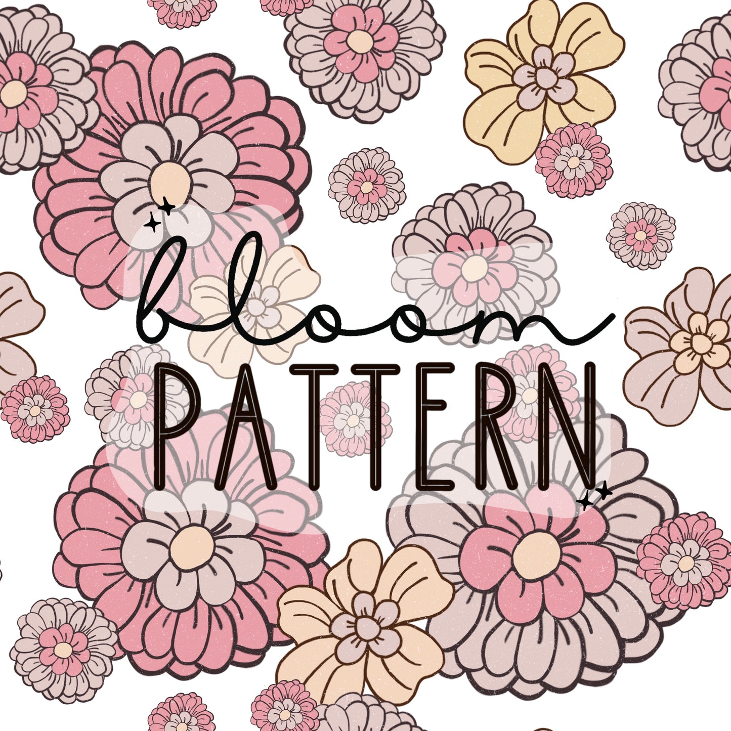 Boho Flower Seamless Pattern