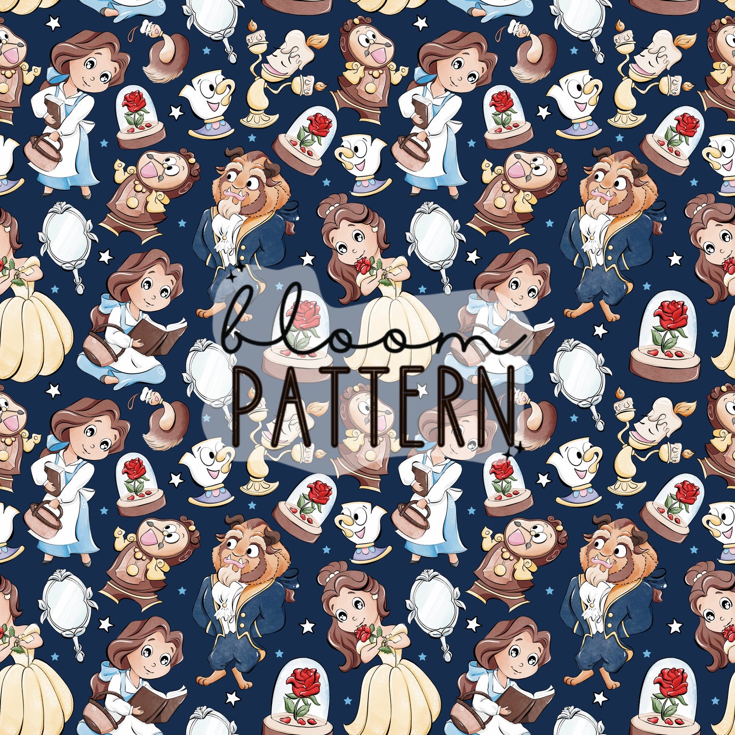 Beauty Princess Seamless Pattern