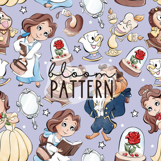 Beauty Princess Seamless Pattern