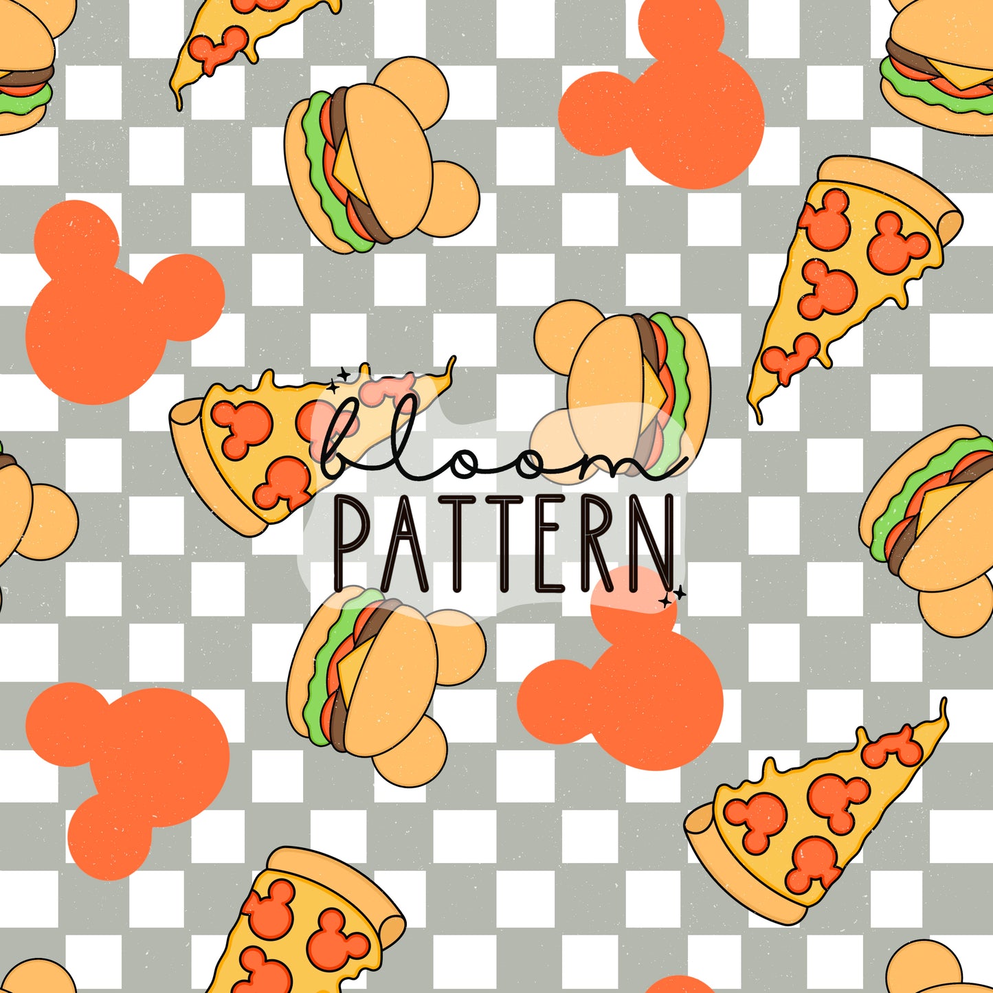Magical Mouse Check Seamless Pattern
