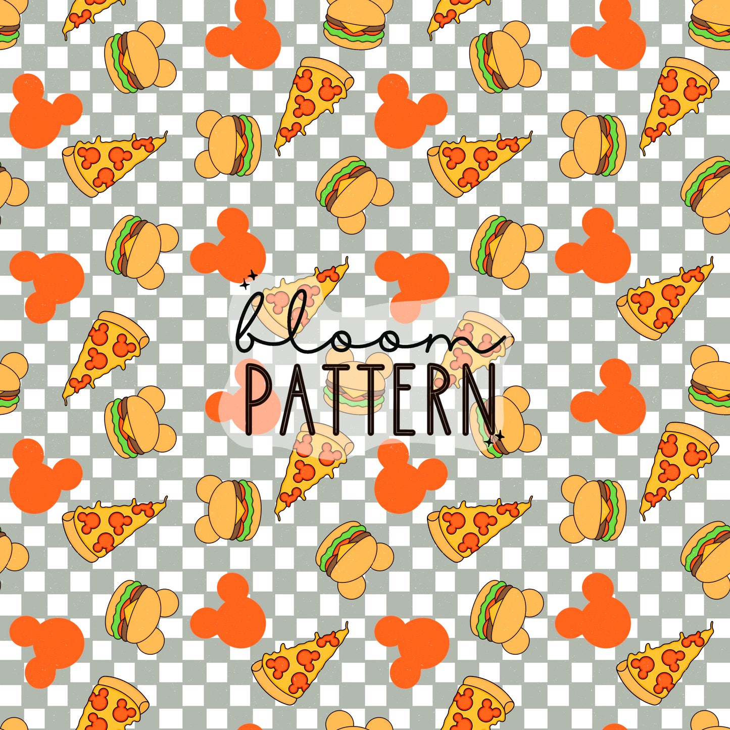 Magical Mouse Check Seamless Pattern