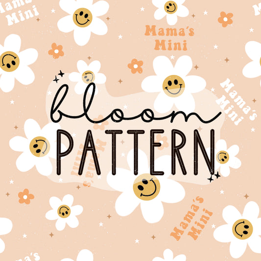 Mama´s Mini Retro Flower Seamless Pattern