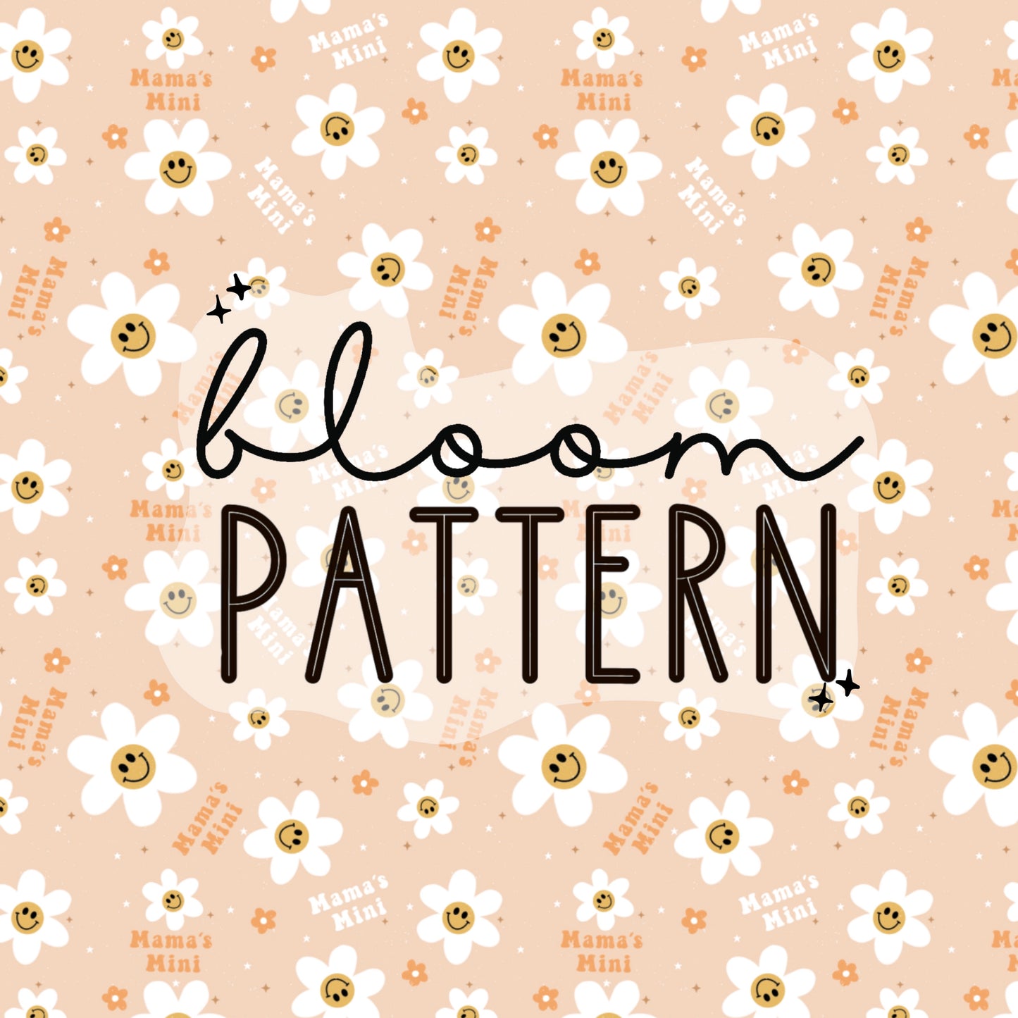 Mama´s Mini Retro Flower Seamless Pattern