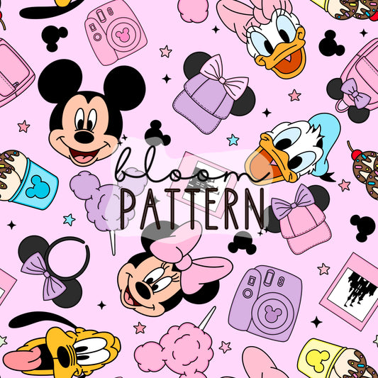 Magical Mouse Seamless Pattern