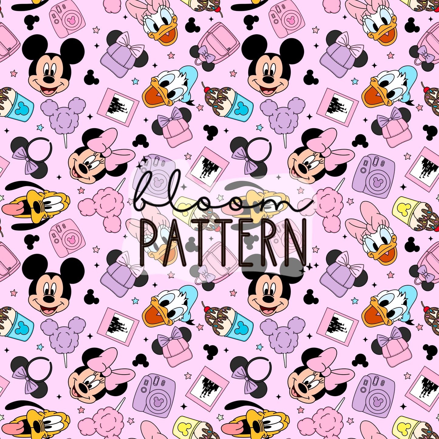 Magical Mouse Seamless Pattern
