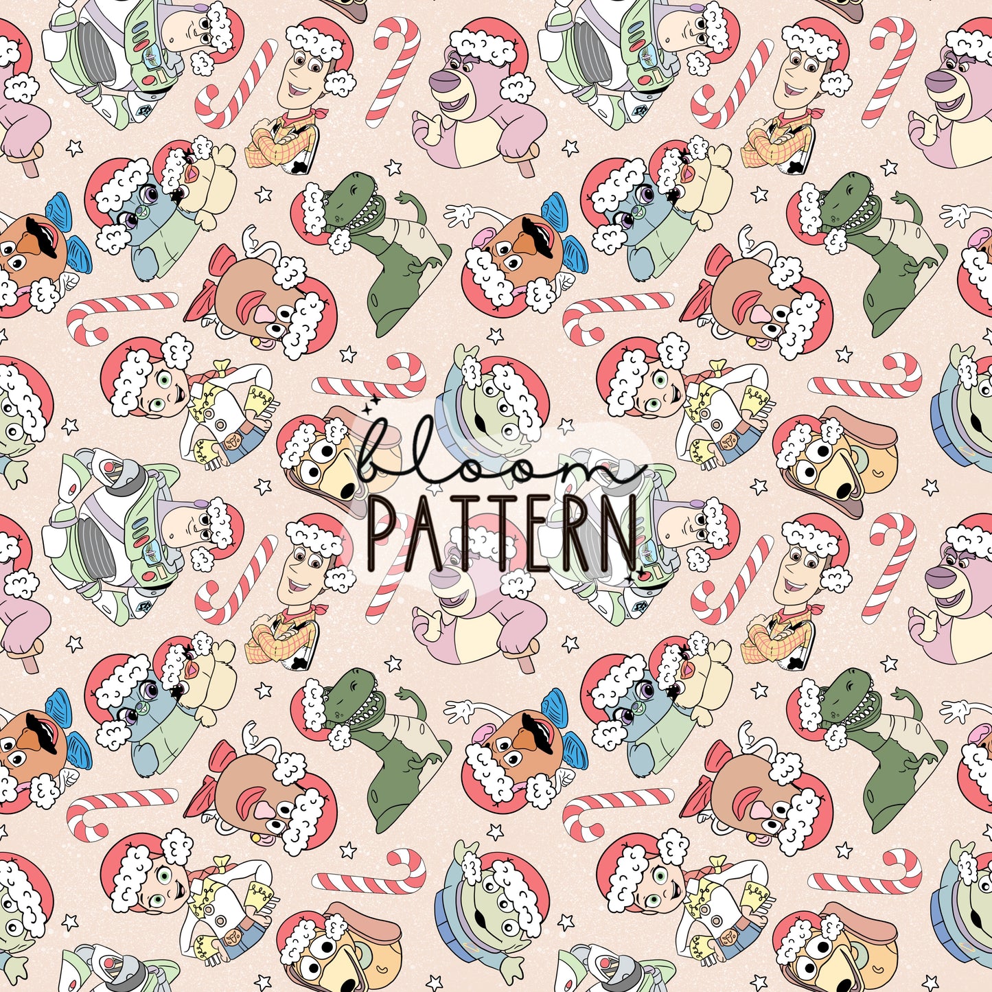 Toy Christmas Seamless Pattern