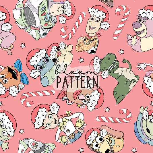 Toy Christmas Seamless Pattern