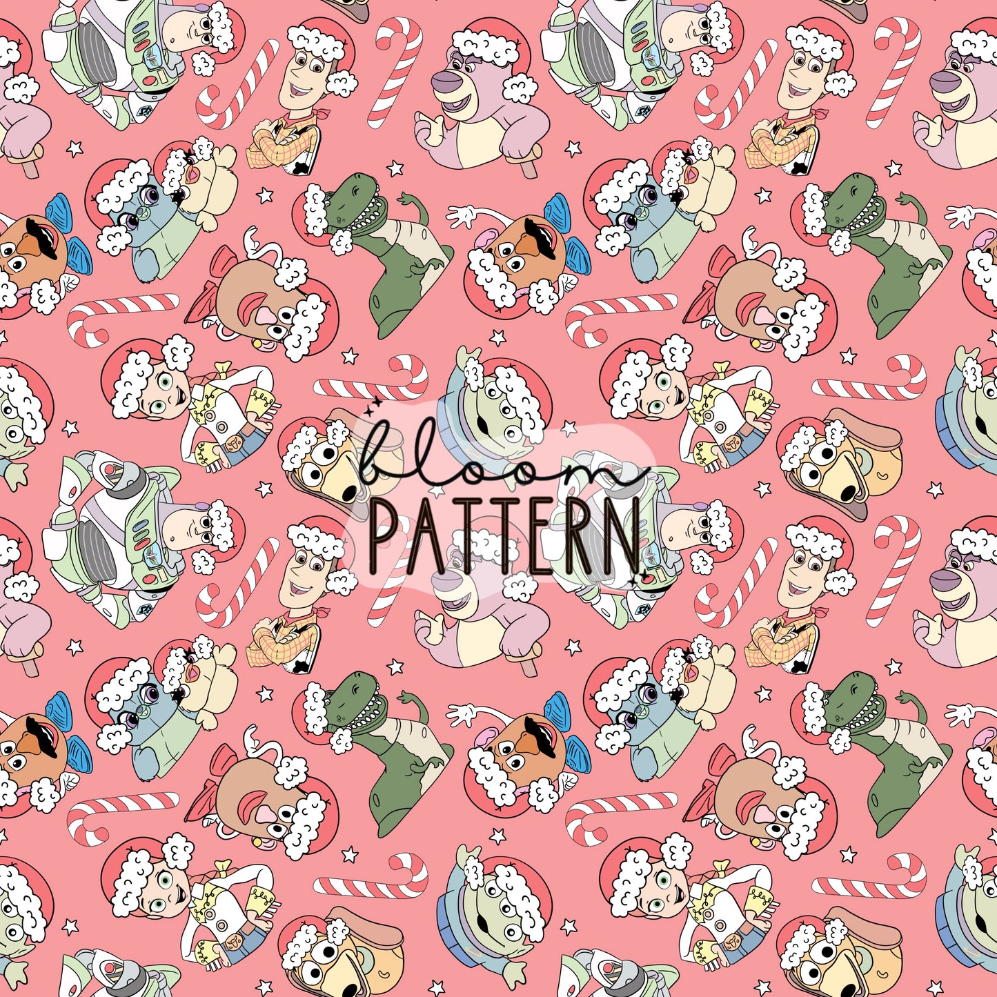 Toy Christmas Seamless Pattern