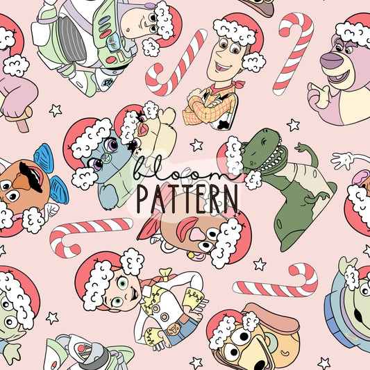 Toy Christmas Seamless Pattern