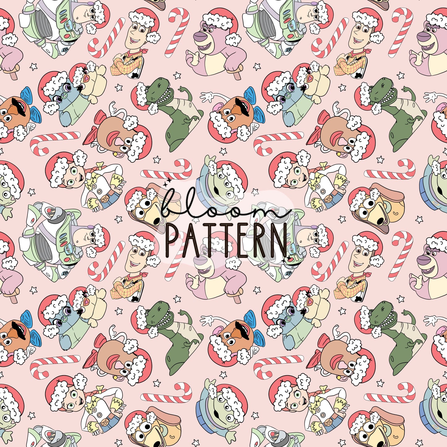 Toy Christmas Seamless Pattern