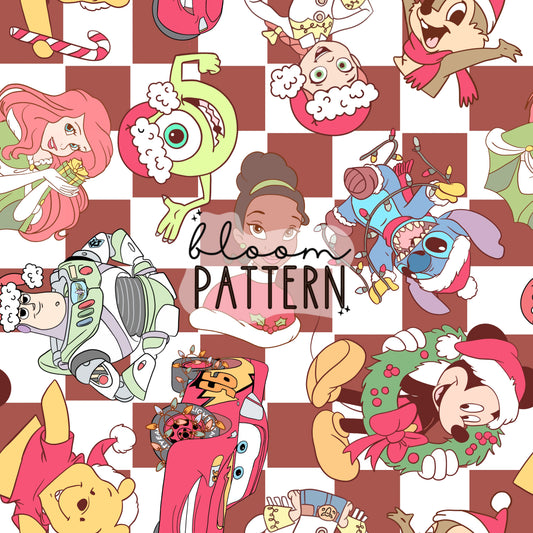 Magical Christmas Mix Seamless Pattern