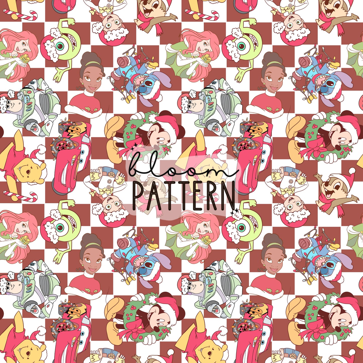 Magical Christmas Mix Seamless Pattern