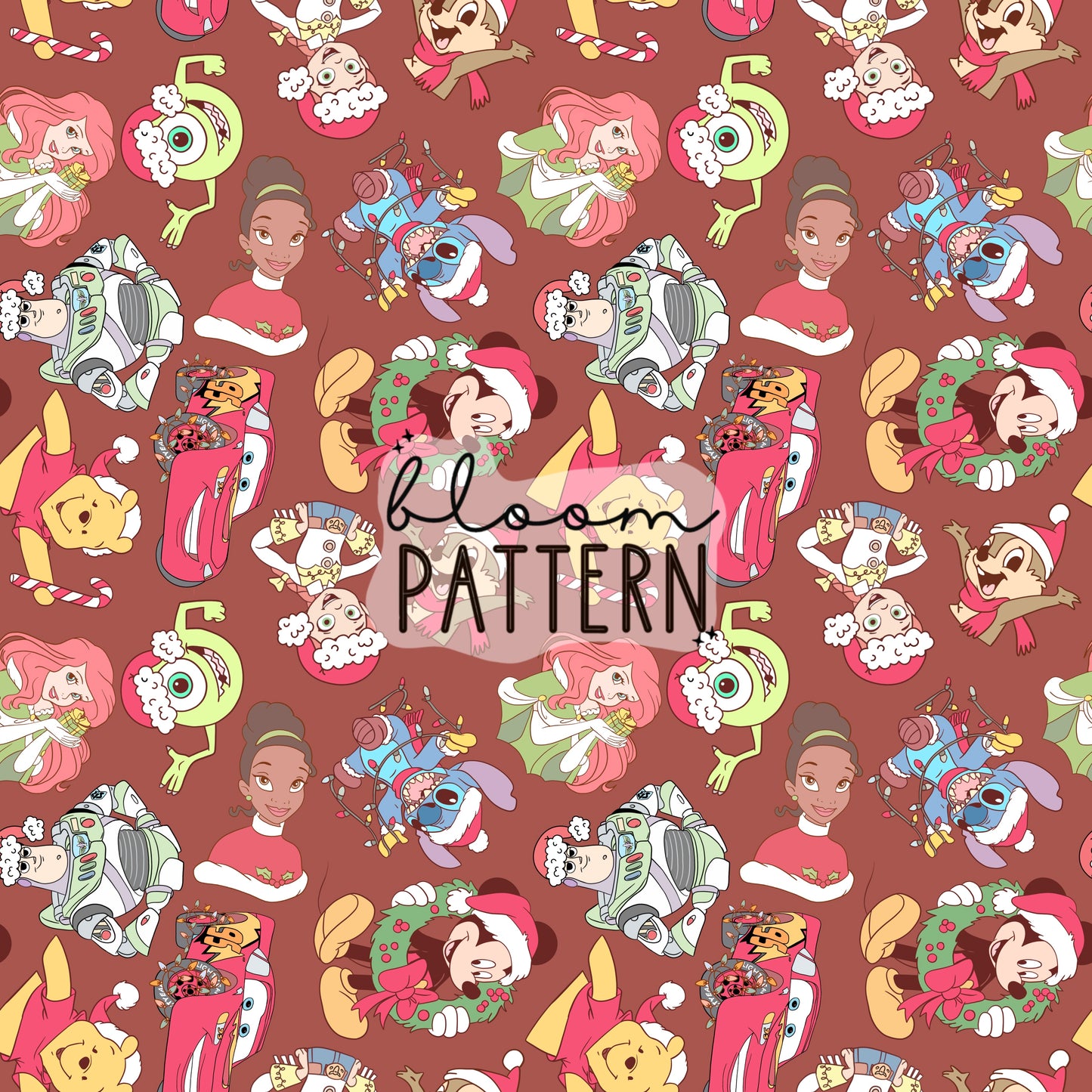 Magical Christmas Mix Seamless Pattern