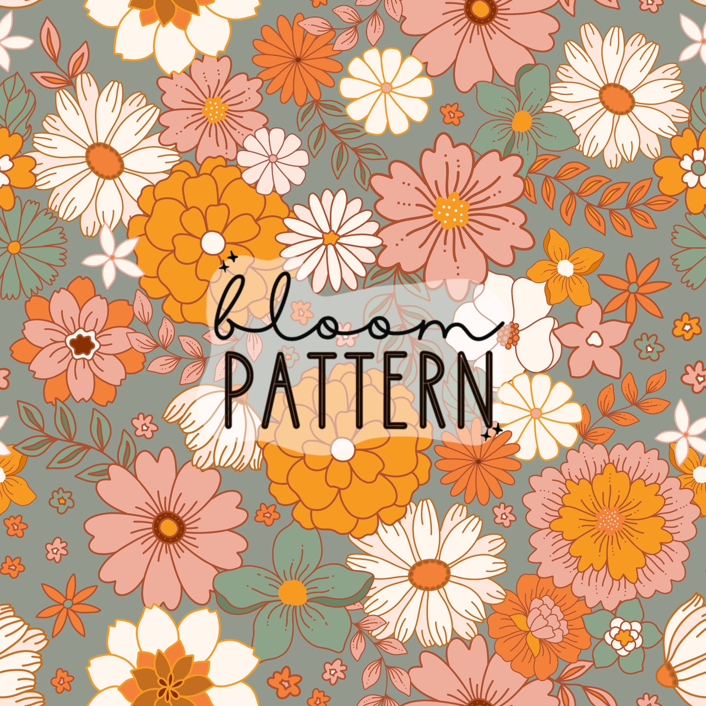 Autumn Flower Seamless Pattern