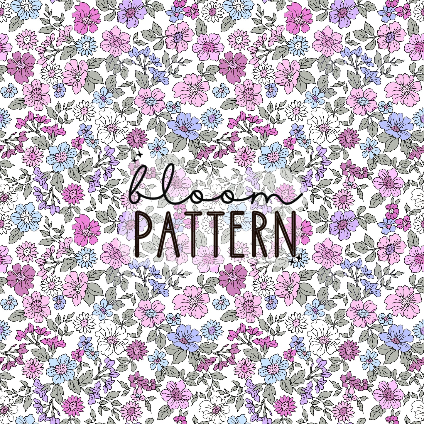 Boho Flower Seamless Pattern