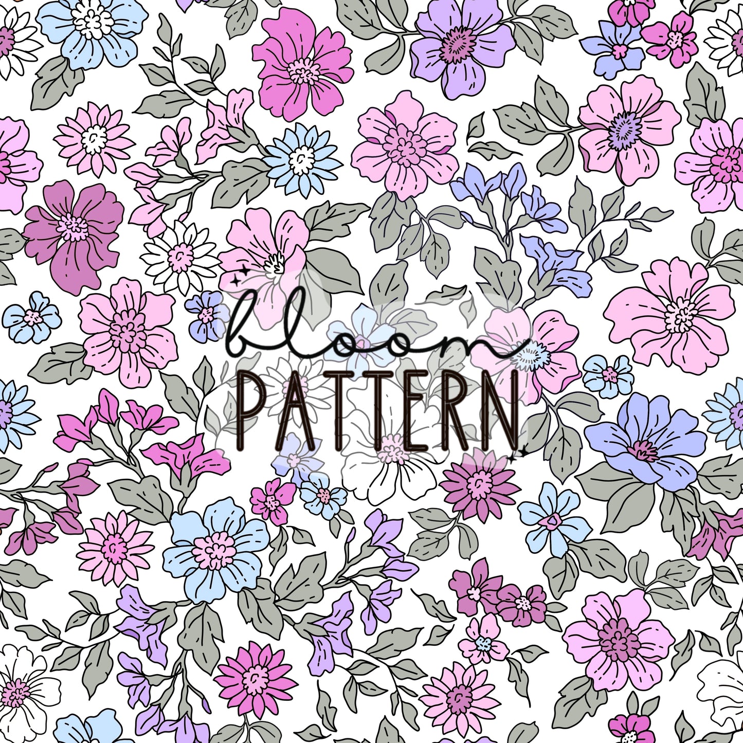 Boho Flower Seamless Pattern