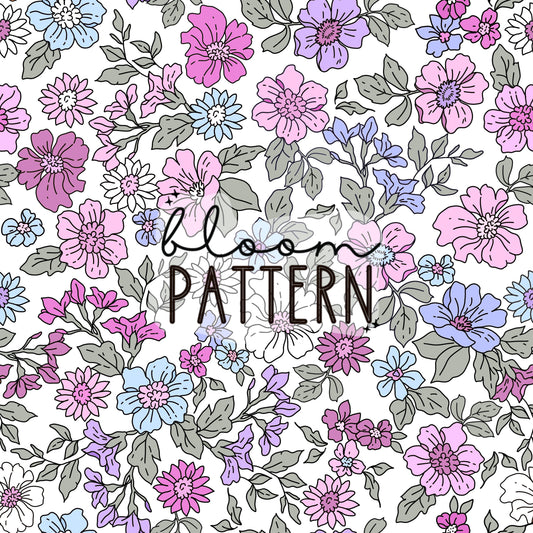 Boho Flower Seamless Pattern