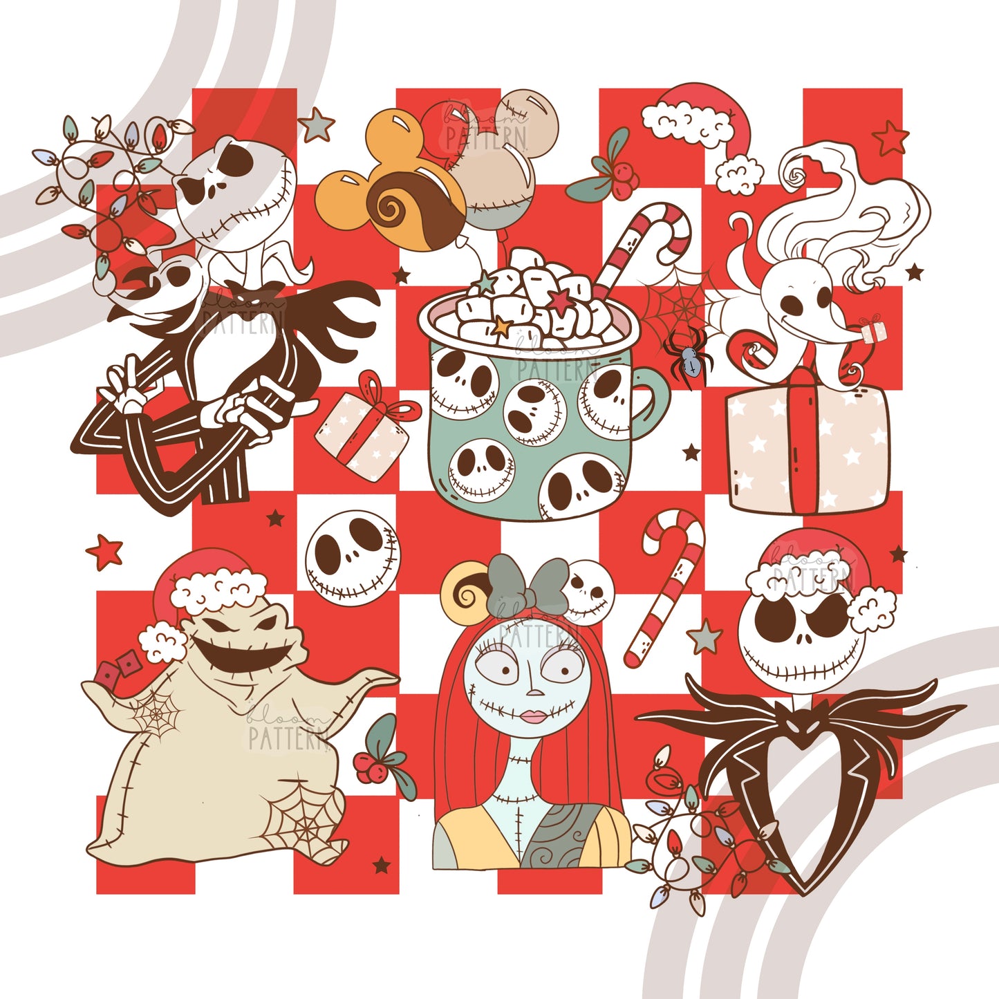 Nightmare Christmas Sublimation Design