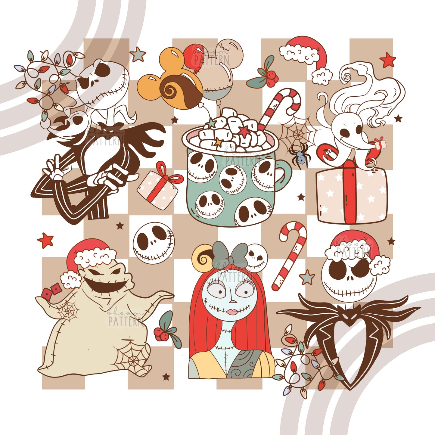 Nightmare Christmas Sublimation Design