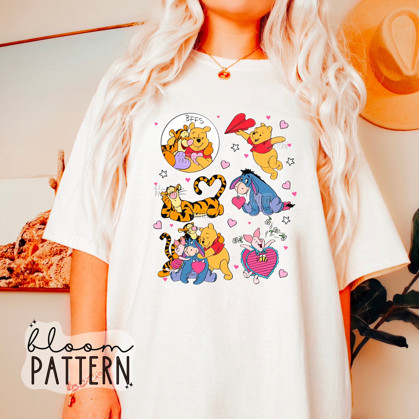 Pooh Valentines day Sublimation Design