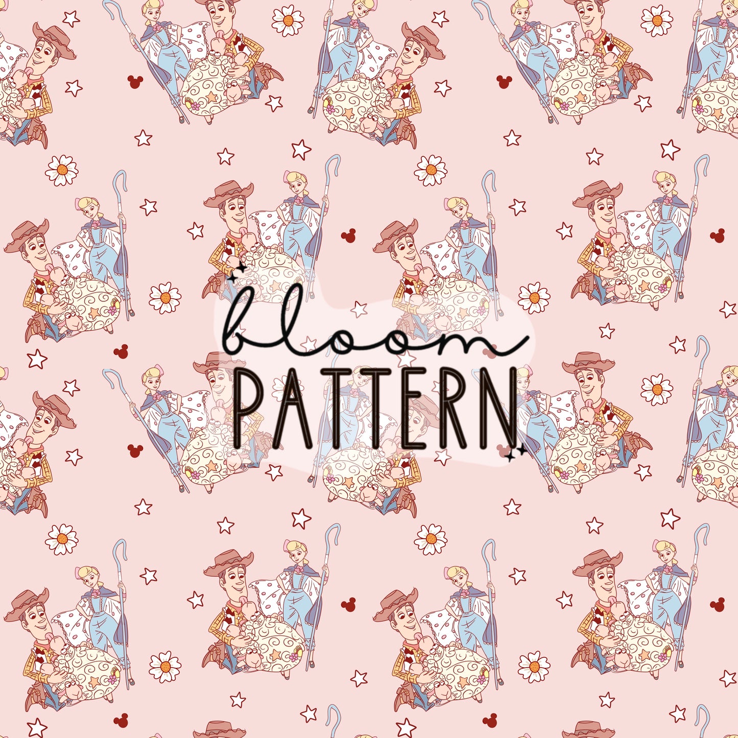 Toy Friends Seamless Pattern